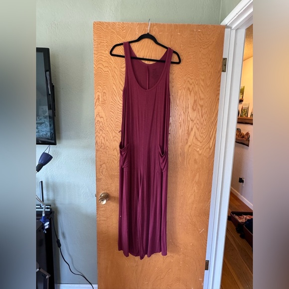 MeUndies Maroon Modal Lounge Jumpsuit - Picture 1 of 15